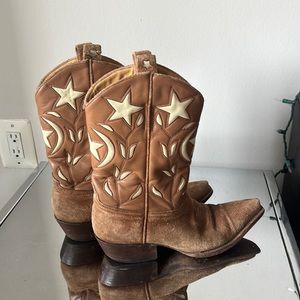 Vintage Star Leather Cowboy Boots